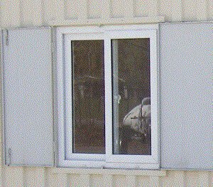 import placeholder for shipping container window shutter